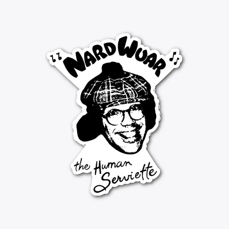 Nardwuar Head  Die Cut Sticker